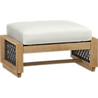 Canyon Ottoman with Sunbrella® White Sand Cushion.