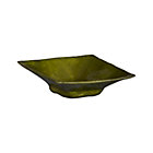 Capiz Green Square Dish.