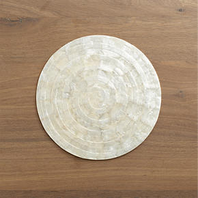 Capiz Shell Round Placemat