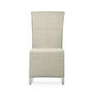Seaside White Side Chair. 17.75"H seat;