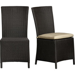 Captiva Java Side Chair and Sunbrella® Stone Cushion