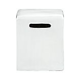 Carilo White Garden Stool