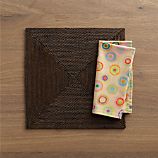 Casablanca Square Placemat and Octavio Grey Napkin