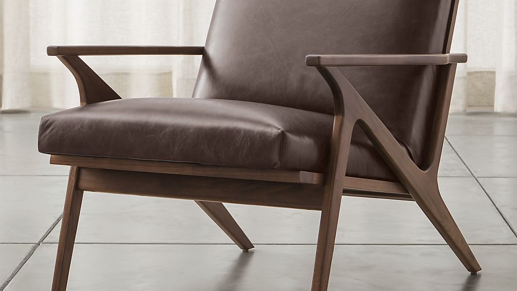 Cavett Leather Chair Crate and Barrel