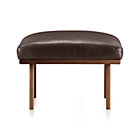Cavett Leather Ottoman