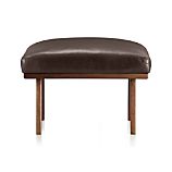 Cavett Leather Ottoman