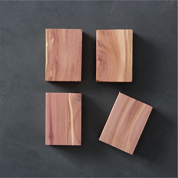 Set of 4 Cedar Blocks in Outlet Accessories Crate and Barrel
