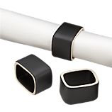 Black Ceramic Napkin Ring