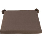 Chair Cushion Brown. 17.25"Wx15.5"Dx2"H