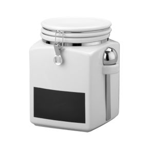 Large Clamp Canister with Chalkboard Large Clamp Canister with Chalkboard