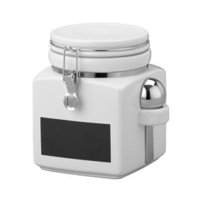 Small Clamp Canister with Chalkboard Small Clamp Canister with Chalkboard