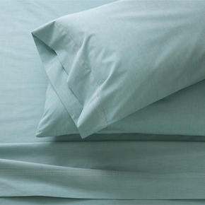 Chambray Blue King Sheet Set