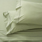 Chambray Green Full Sheet Set.Includes one flat sheet, one fitted sheet and two standard pillowcases.