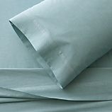Chambray Blue Twin Sheet Set