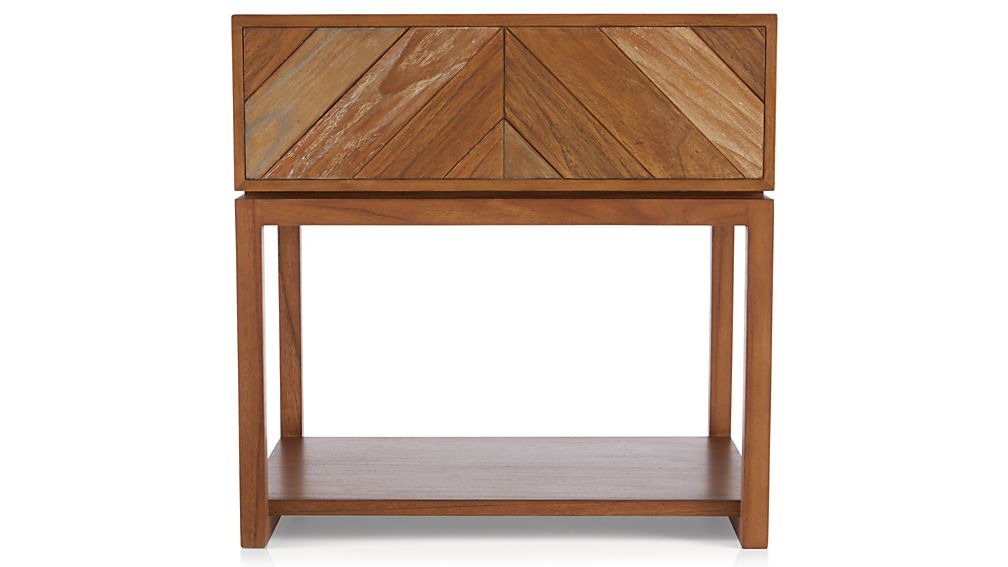Chevron Nightstand in Chevron Beds Crate and Barrel