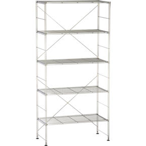 Chrome 5-Shelf Unit