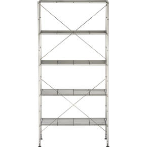 Chrome Five-Shelf Unit
