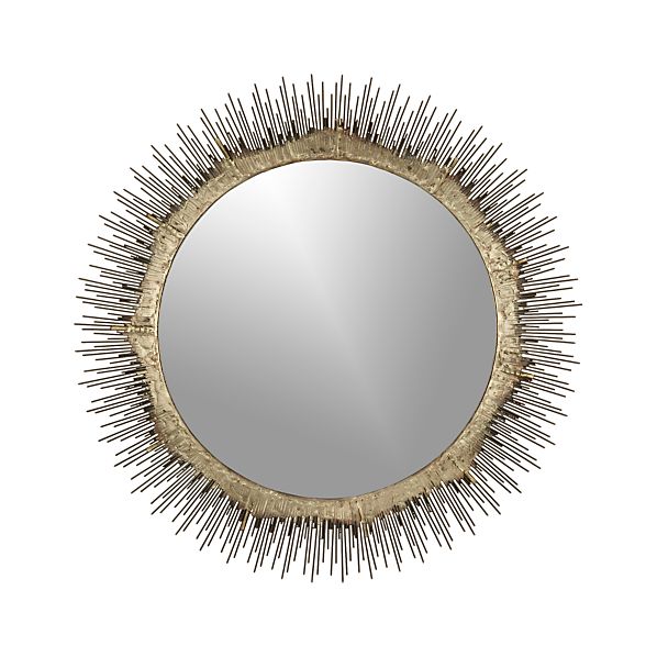 Clarendon Small Round Wall Mirror Crate and Barrel