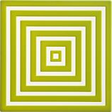 PVC Green Coaster