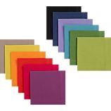 Set of 12 Multicolored Cocktail Napkins