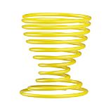 Yellow Coil Egg Cup