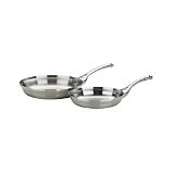 2-Piece Calphalon® Contemporary Stainless Frypan Set