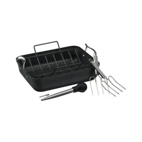 Calphalon® Contemporary Nonstick Roaster with Lifters and Baster Calphalon® Contemporary Nonstick Roaster with Lifters and Baster