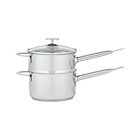 Crate and Barrel Stainless Cookware by Berndes Double Boiler. 2 qt.