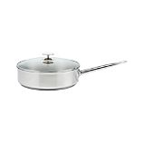 Crate and Barrel Stainless Cookware by Berndes 5 qt. Jumbo Saute Pan with Lid