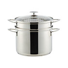 Crate and Barrel Stainless Cookware by Berndes Multicooker with Lid. 8 qt.