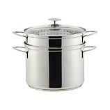 Crate and Barrel Stainless Cookware by Berndes 8 qt. Multicooker with Lid