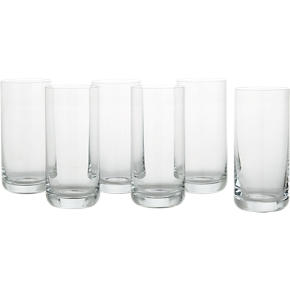 Set of 6 Crescent 16 oz. Cooler Glasses