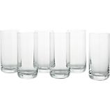 Set of 6 Crescent 16 oz. Cooler Glasses