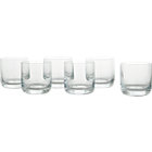 Set of six crescent double old-fashioned glasses. 10 oz.