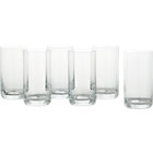 Set of six crescent highball glasses. 12 oz.