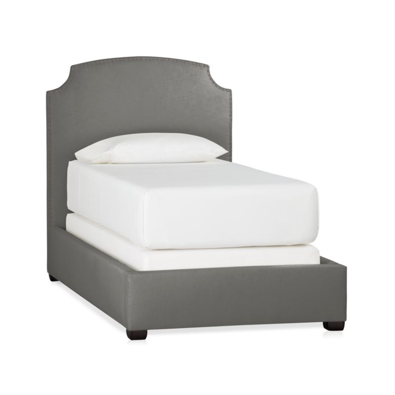 Curve Twin Bed Nickel Crate and Barrel