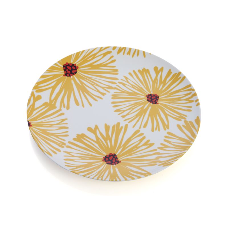 Daisy Melamine Dinner Plate Crate and Barrel