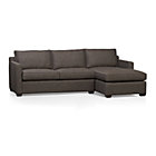 Davis 2-Piece Sectional Sofa (Right Arm Chaise, Left Arm Apartment Sofa)