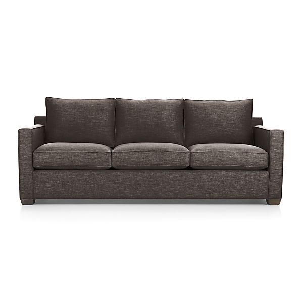 Davis 3Seat Queen Sleeper Sofa  Mink  Crate and Barrel