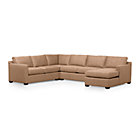 Davis 4-Piece Sectional Sofa (Left Arm Apartment Sofa, Corner, Armless Loveseat, Right Arm Chaise)