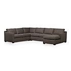 Davis 4-Piece Sectional Sofa (Left Arm Apartment Sofa, Corner, Armless Loveseat, Right Arm Chaise)