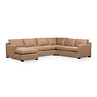 Davis 4-Piece Sectional Sofa (Right Arm Apartment Sofa, Corner, Armless Loveseat, Left Arm Chaise)