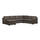 Davis 4-Piece Sectional Sofa (Right Arm Apartment Sofa, Corner, Armless Loveseat, Left Arm Chaise)