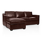 Davis Leather Left Arm Queen Sleeper Lounger