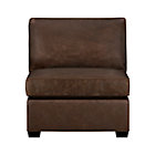 Davis Leather Sectional Armless Chair
