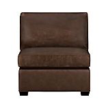 Davis Leather Sectional Armless Chair