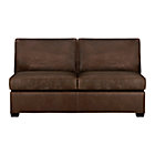 Davis Leather Sectional Armless Loveseat