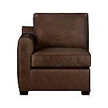Davis Leather Sectional Left Arm Chair