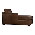 Davis Leather Sectional Left Arm Chaise