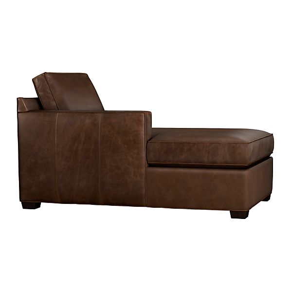 Leather Sectional Chaise